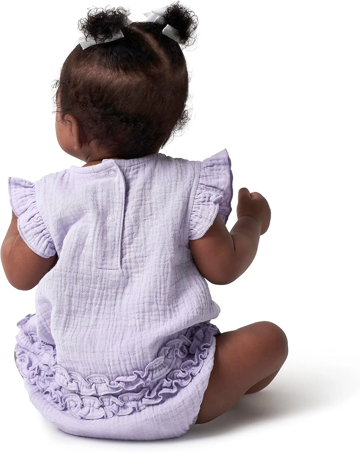 Gerber Baby Girls' Sleeveless Ruffle Romper