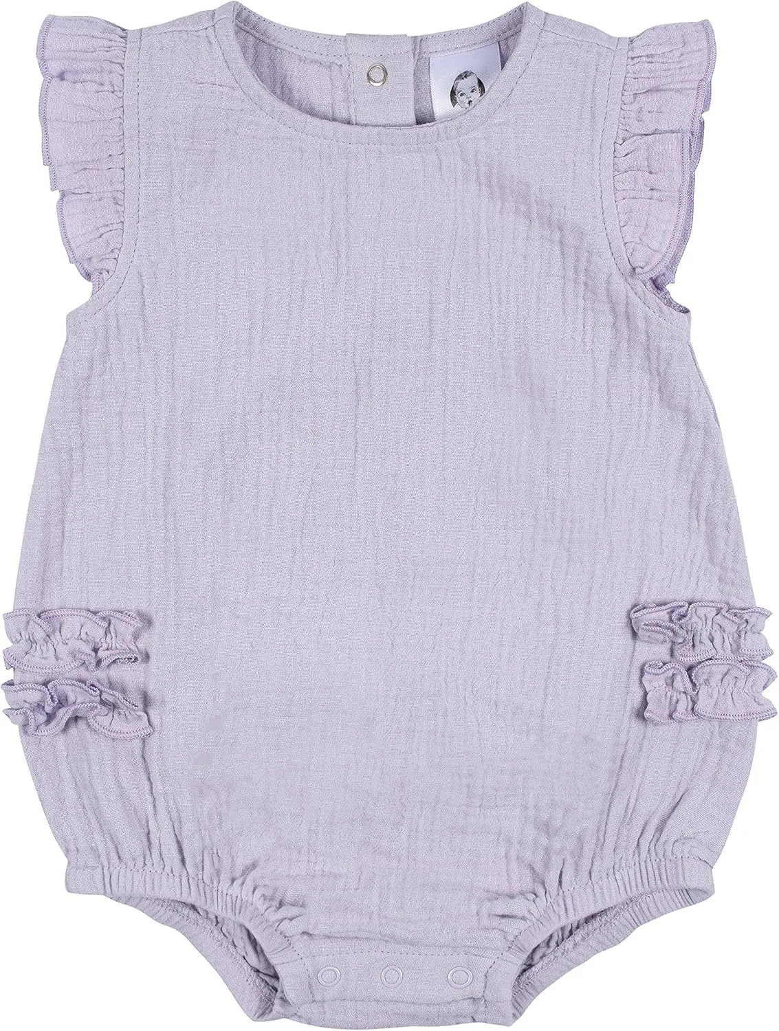 Gerber Baby Girls' Sleeveless Ruffle Romper