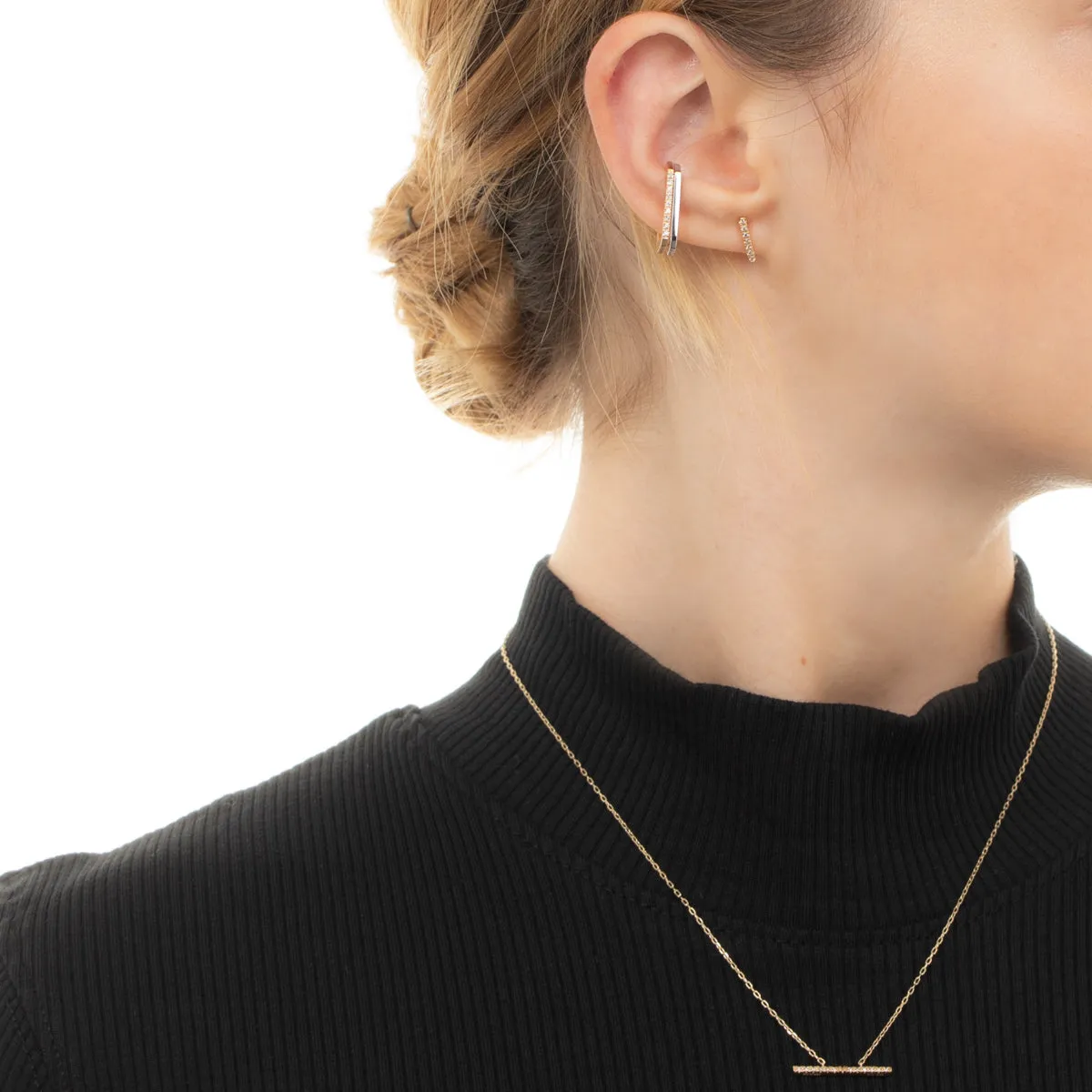 GOSSAMER Oblong Flat Ear Cuff