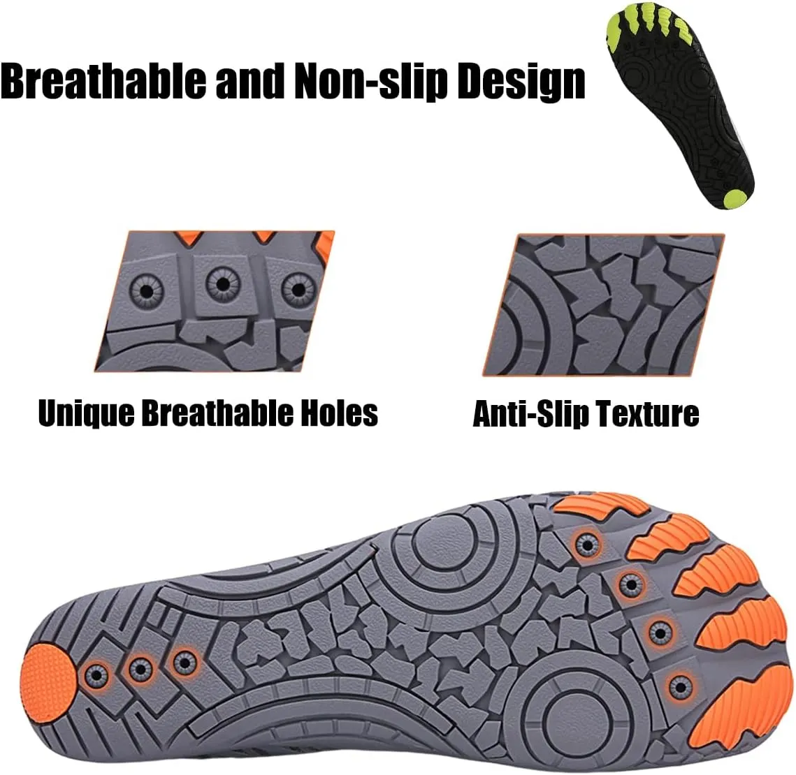 Grounded Barefoot Footwear for Women Men Neuropathy, Comfortable Lightweight Non-Slip Barefoot Shoes