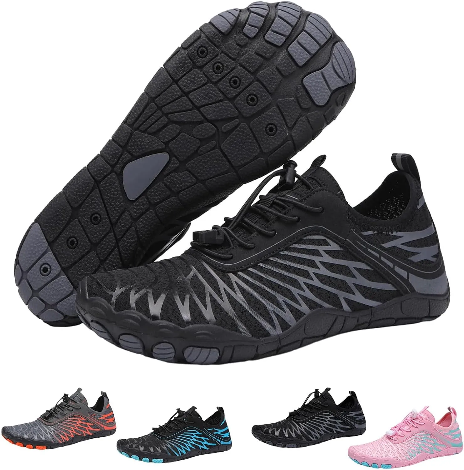 Grounded Barefoot Footwear for Women Men Neuropathy, Grounding Shoes for Womens Mens, Lightweight Non-Slip Hike Barefoot Footwear Shoes