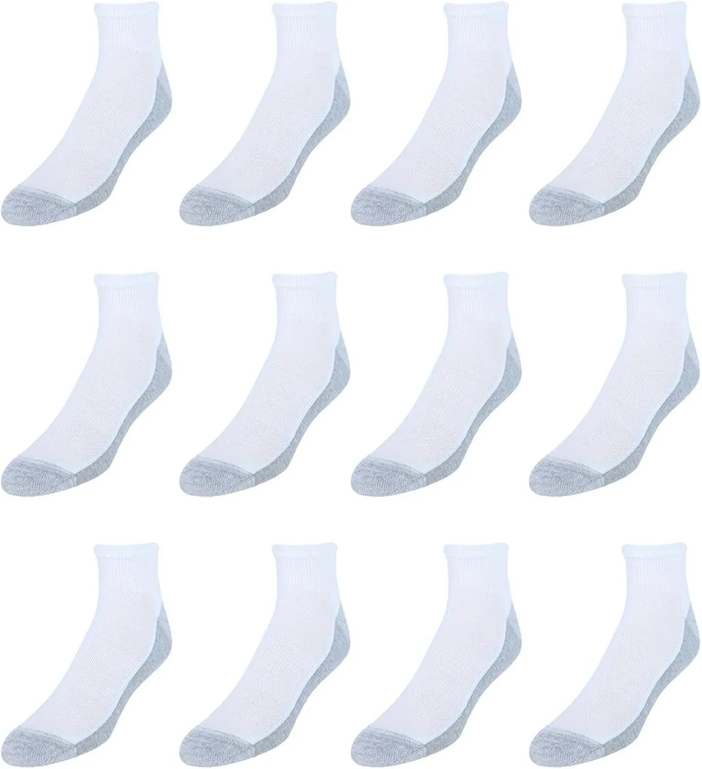 Hanes Men's Socks, X-temp Cushioned Ankle Socks, 12-pack