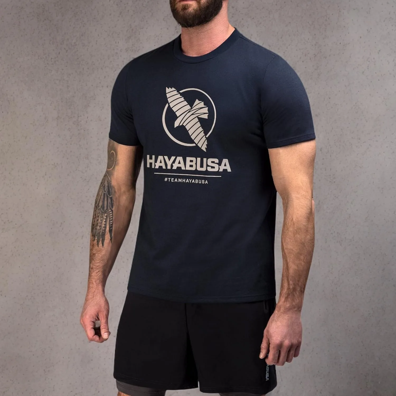 Hayabusa Men's VIP T-Shirt - Logo Graphic, Cotton Blend, Athletic Cut