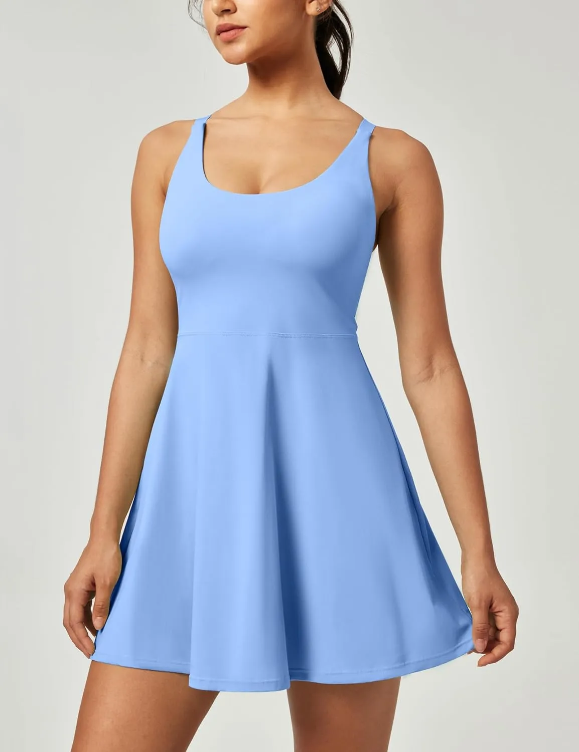 Heathyoga Tennis Dresses for Women Athletic Dress with Shorts Underneath Workout Dress with Pockets Summer Golf Outfits