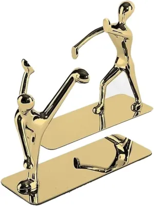 Heavy Duty Stainless Steel Bookends – Elegant Art Book Holder, Non-Skid Bookends for Home & Office, Stylish Decorative Bookend