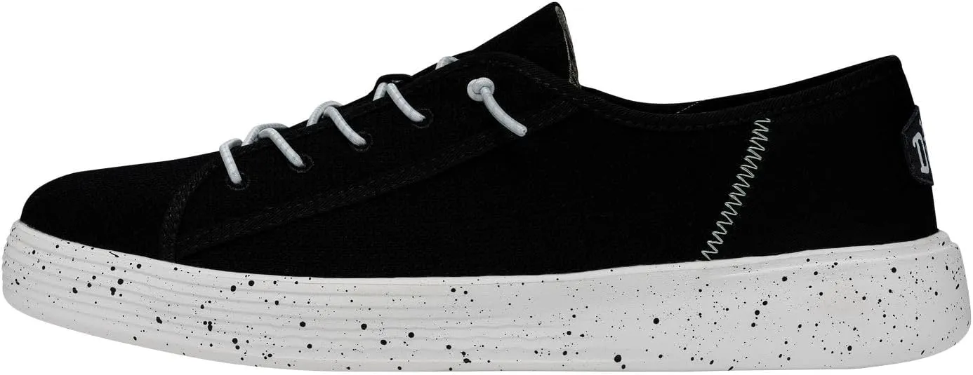 Hey Dude Men's Cody Sport Mesh Black Size 11 | Men's Sneakers | Men's Slip On Shoes | Comfortable & Light-Weight