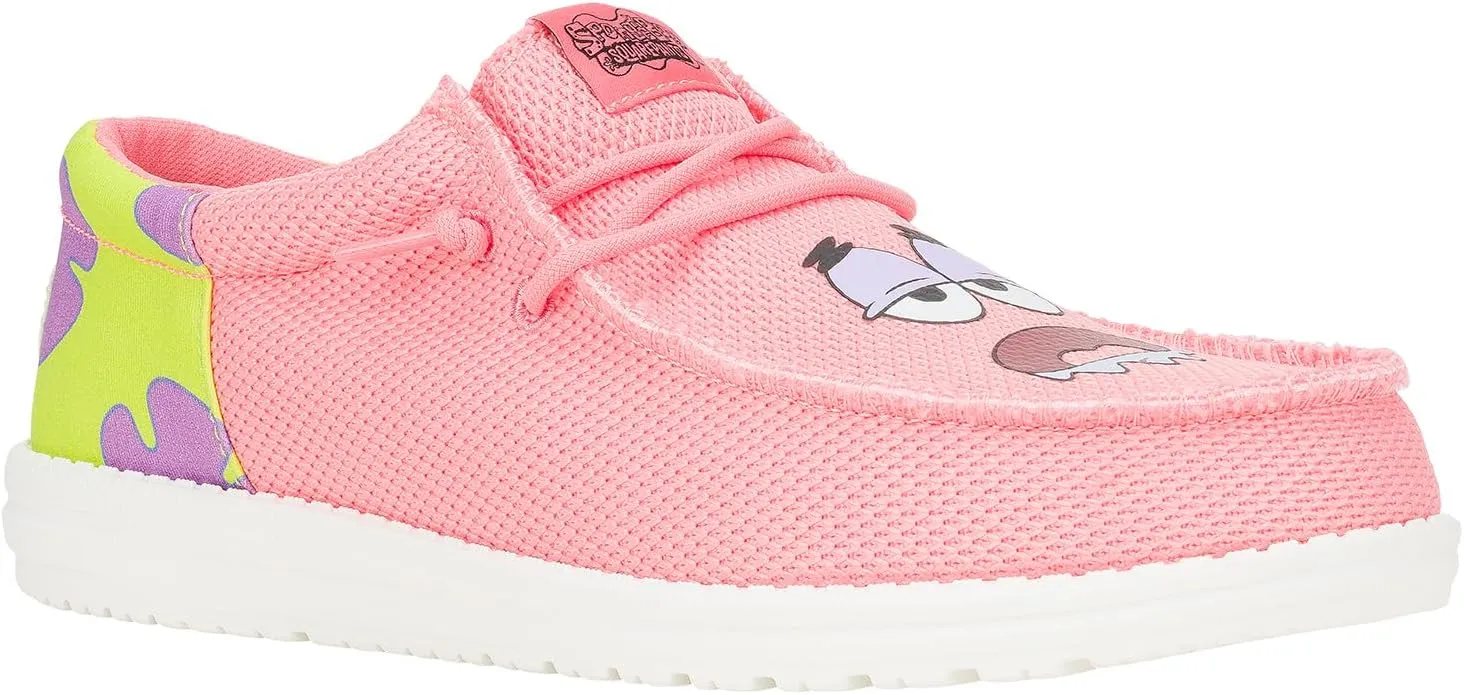 HEYDUDE X Spongebob, Men's Slip-on Loafers, Comfortable & Light-Weight
