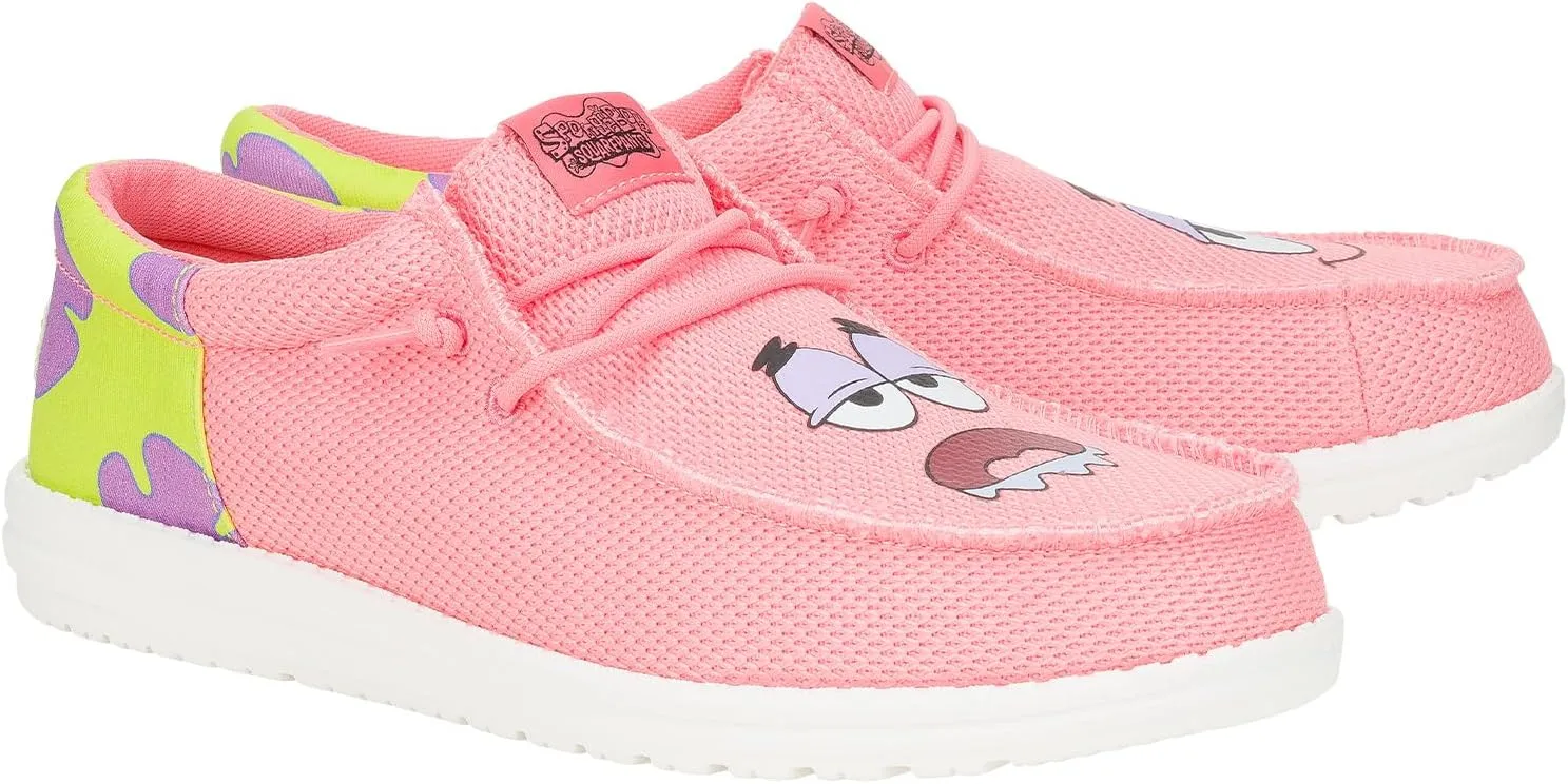 HEYDUDE X Spongebob, Men's Slip-on Loafers, Comfortable & Light-Weight
