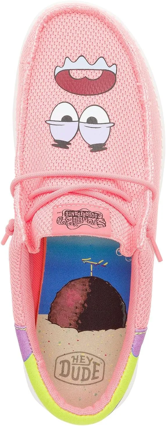 HEYDUDE X Spongebob, Men's Slip-on Loafers, Comfortable & Light-Weight