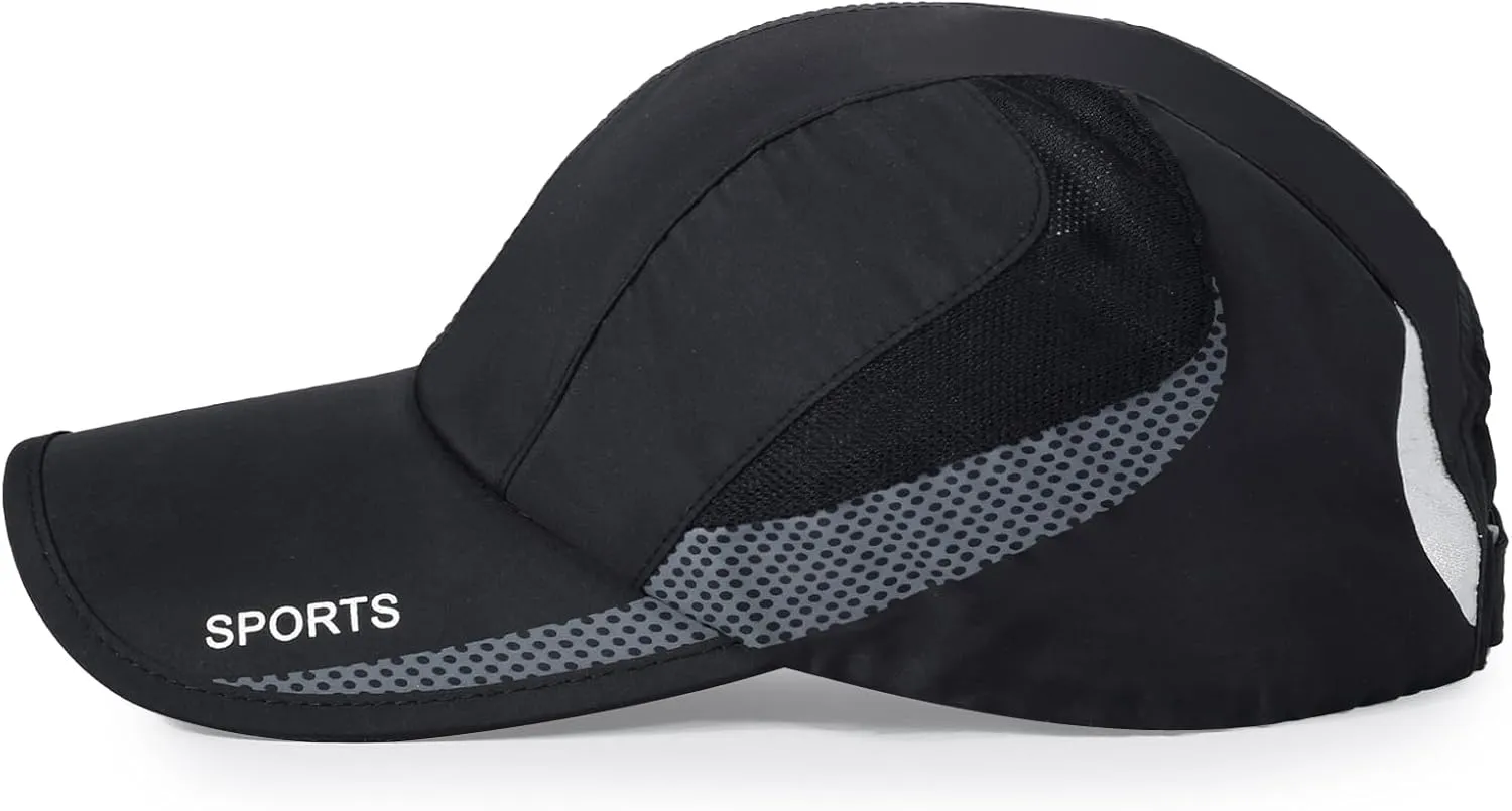 HH HOFNEN Quick Dry Cap Lightweight Running Hats Outdoor Airy Mesh Adjustable Sports Sun Hat UV Protection Hat for Men Women