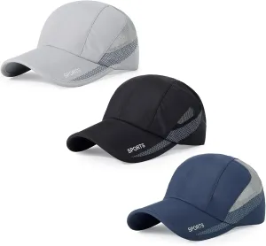 HH HOFNEN Quick Dry Cap Lightweight Running Hats Outdoor Airy Mesh Adjustable Sports Sun Hat UV Protection Hat for Men Women