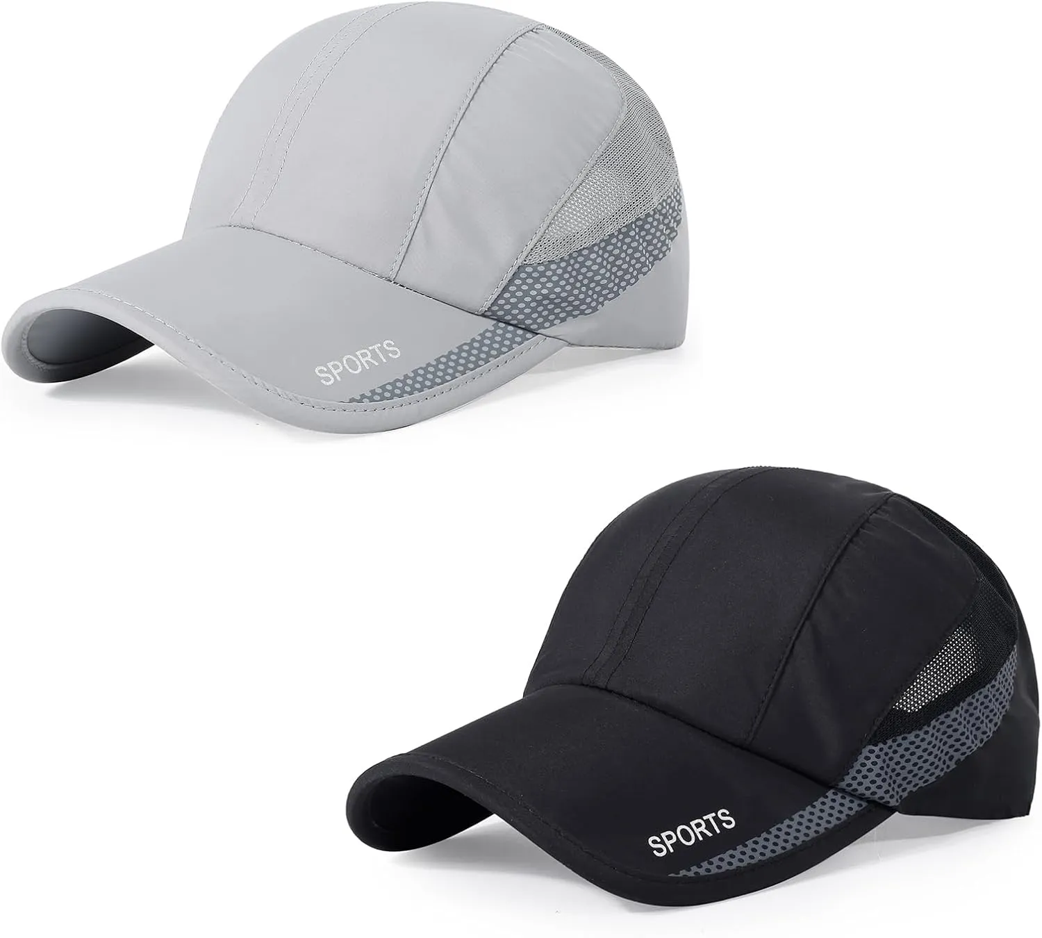 HH HOFNEN Quick Dry Cap Lightweight Running Hats Outdoor Airy Mesh Adjustable Sports Sun Hat UV Protection Hat for Men Women