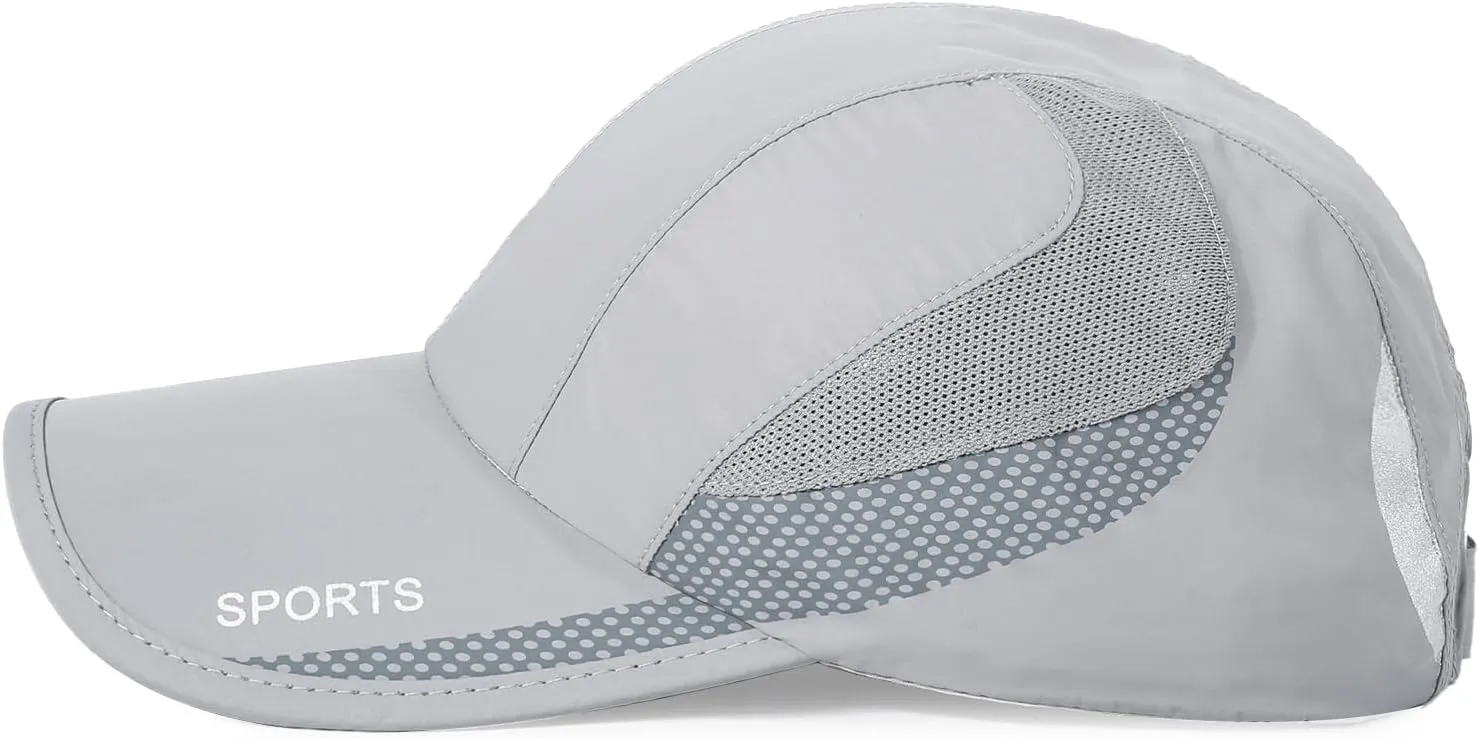 HH HOFNEN Quick Dry Cap Lightweight Running Hats Outdoor Airy Mesh Adjustable Sports Sun Hat UV Protection Hat for Men Women
