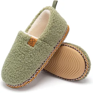 House Slippers for Women Winter Warm House Shoes with Memory Foam Indoor Fuzzy Comfort Anti-Skid Soft Loafer Shoes