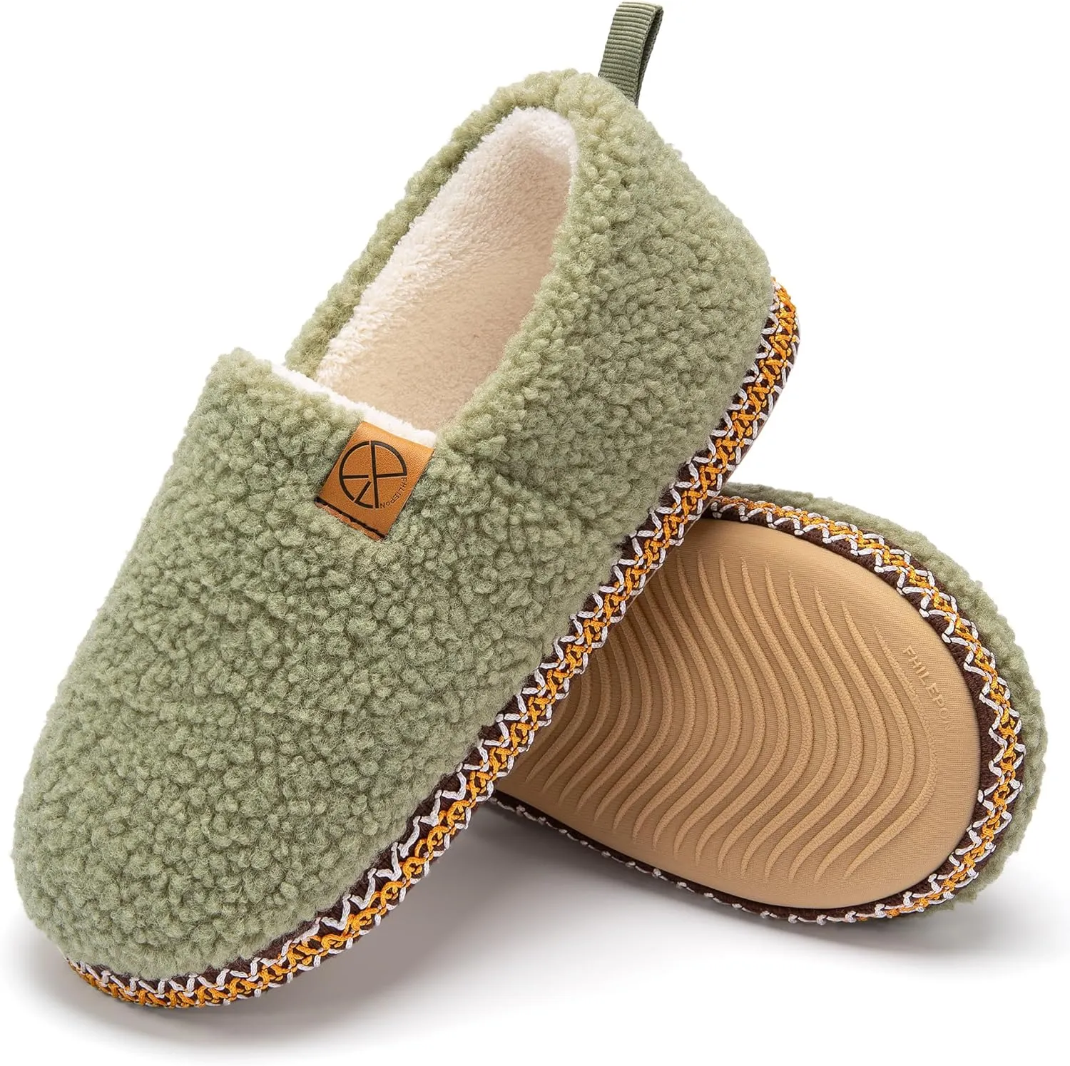 House Slippers for Women Winter Warm House Shoes with Memory Foam Indoor Fuzzy Comfort Anti-Skid Soft Loafer Shoes