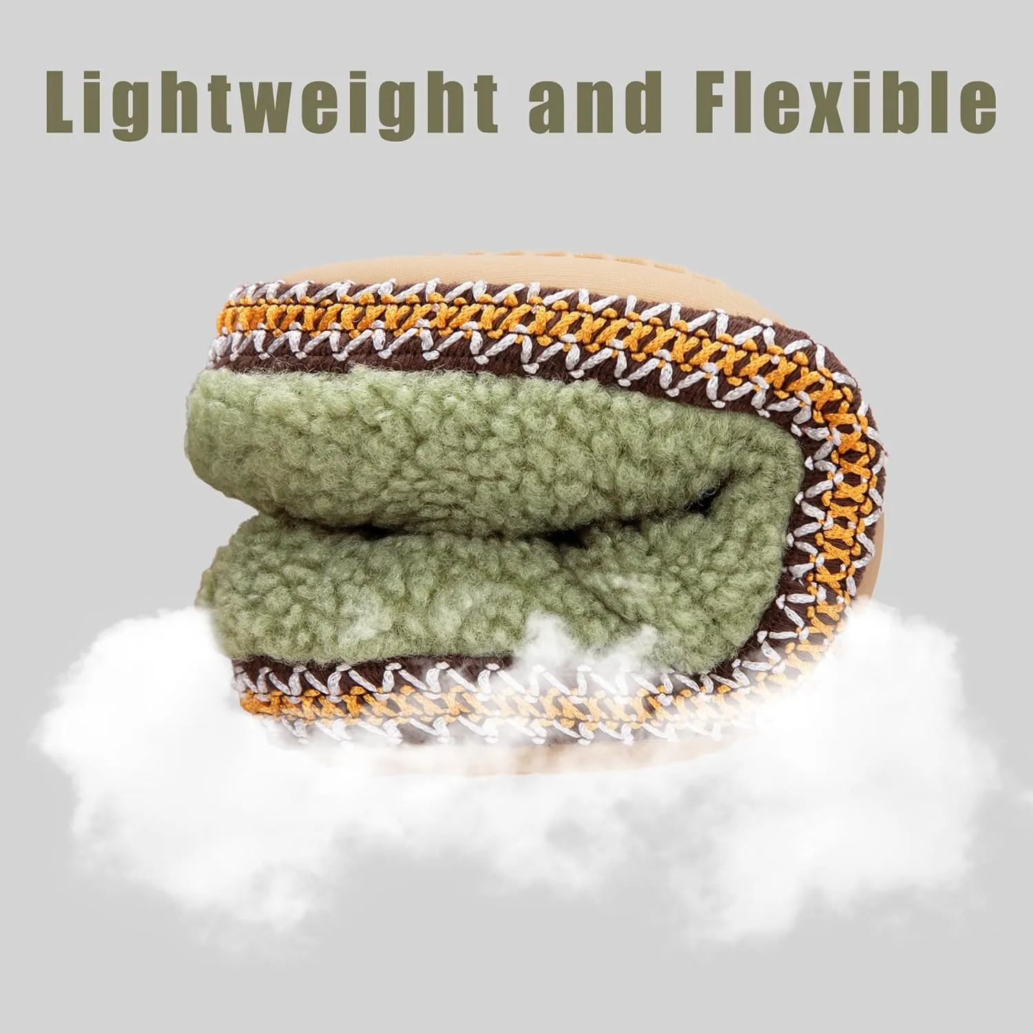 House Slippers for Women Winter Warm House Shoes with Memory Foam Indoor Fuzzy Comfort Anti-Skid Soft Loafer Shoes