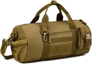 Huntvp Tactical Duffle MOLLE Handbag Gear Military Travel Carry On Shoulder Bag Small Valise