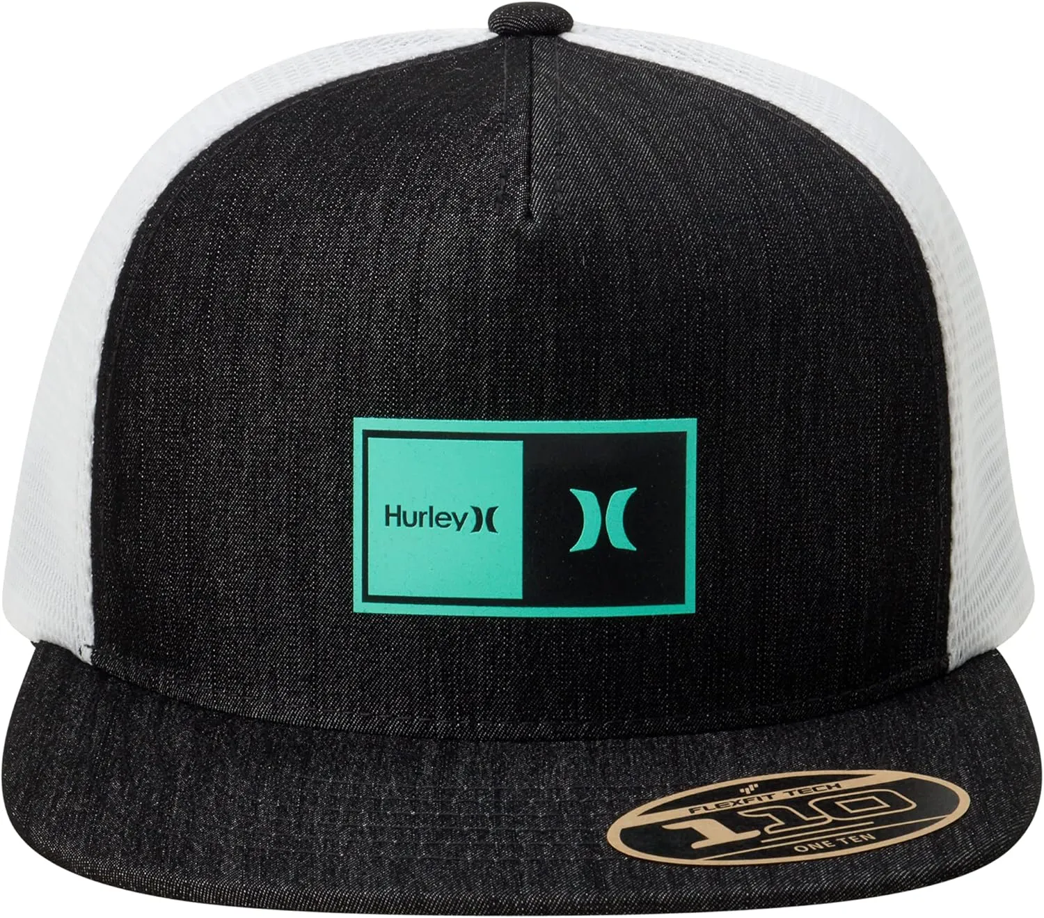 Hurley Mens Caps - Flat Brim Snapback Baseball Cap Standard Trucker Hats for Men