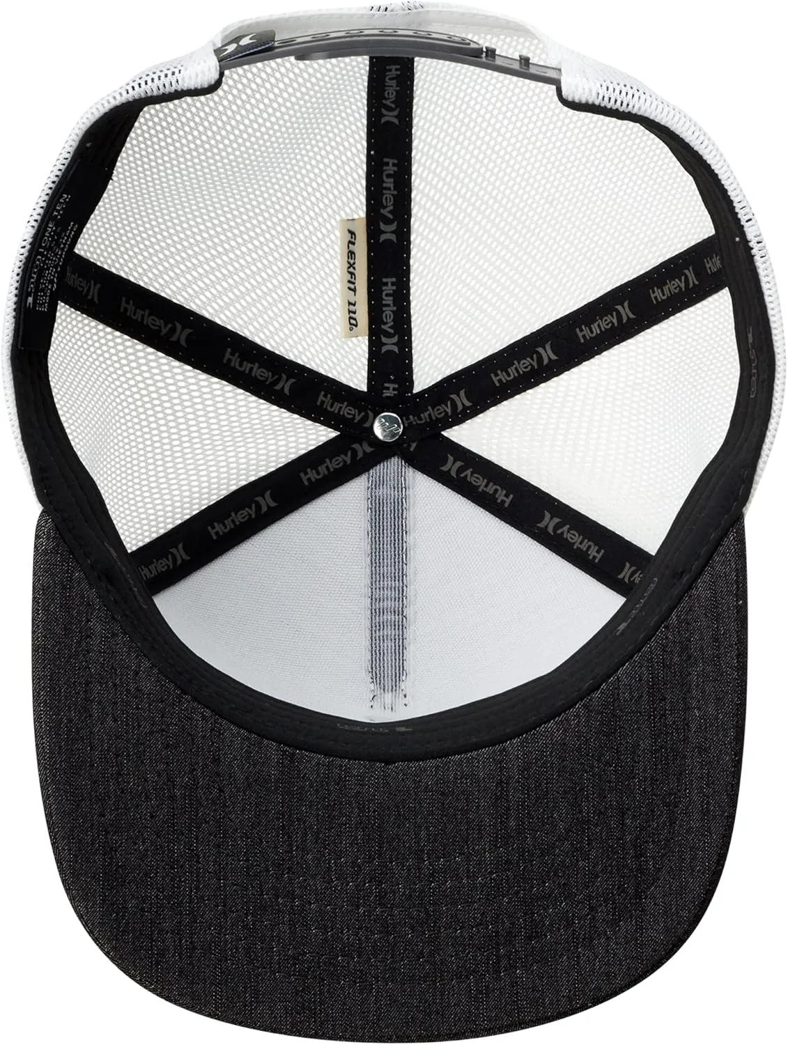 Hurley Mens Caps - Flat Brim Snapback Baseball Cap Standard Trucker Hats for Men