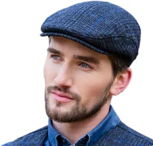 Irish Tweed Trinity Flat Cap, 100% Tweed, Made in Ireland