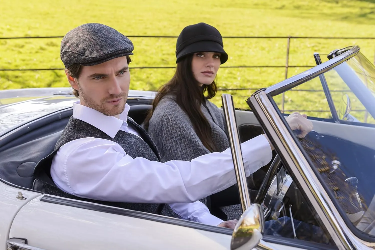 Irish Tweed Trinity Flat Cap, 100% Tweed, Made in Ireland