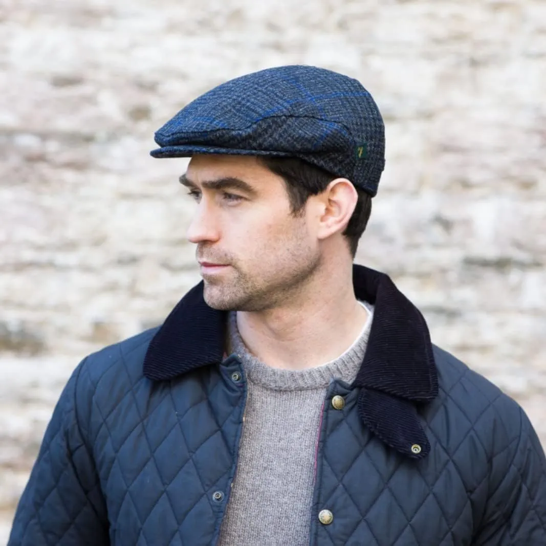 Irish Tweed Trinity Flat Cap, 100% Tweed, Made in Ireland