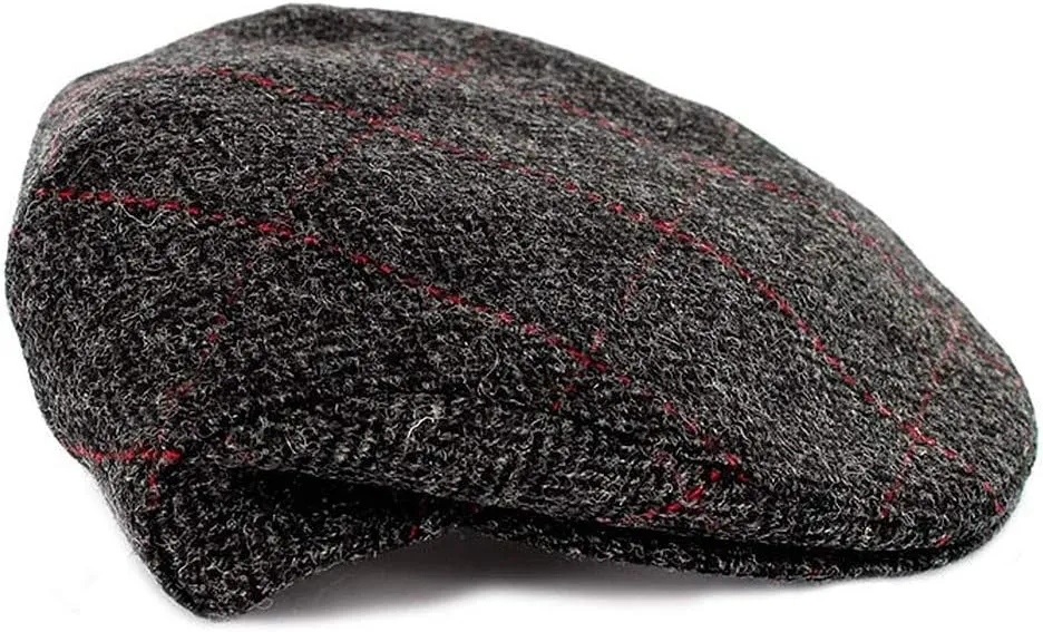 Irish Tweed Trinity Flat Cap, 100% Tweed, Made in Ireland