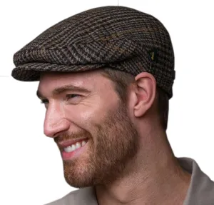 Irish Tweed Trinity Flat Cap, 100% Tweed, Made in Ireland