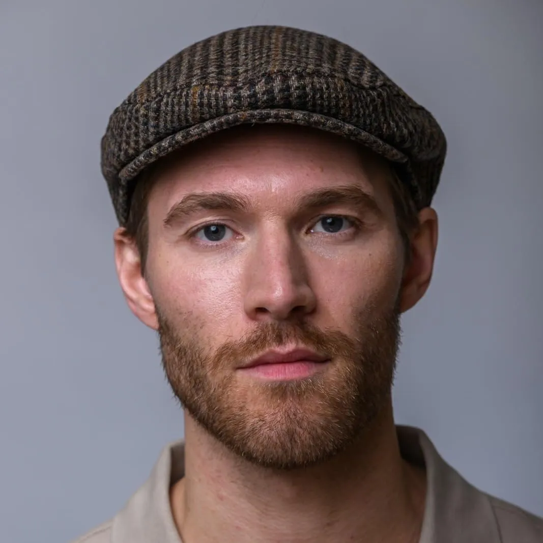 Irish Tweed Trinity Flat Cap, 100% Tweed, Made in Ireland
