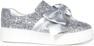 J. Adams Wally Platform Sneakers for Women - Comfortable Slip On Shoes with Bow