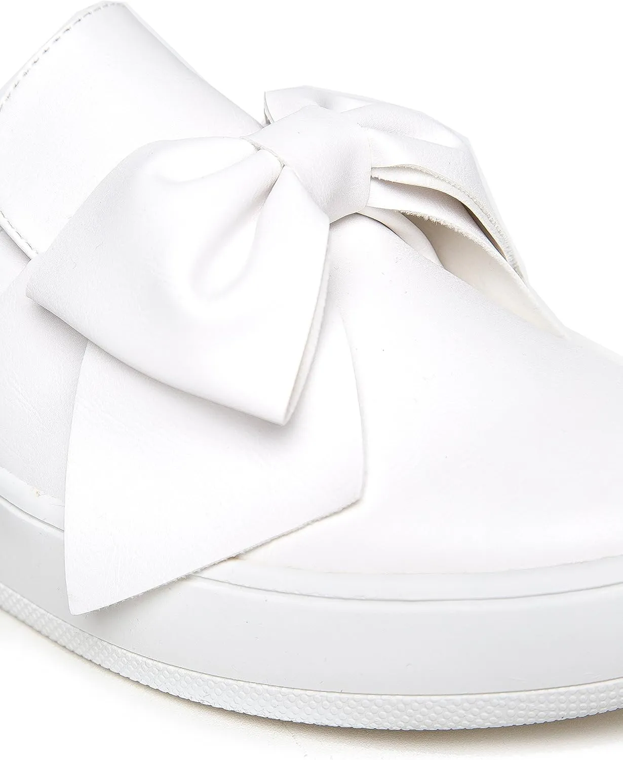 J. Adams Wally Platform Sneakers for Women - Comfortable Slip On Shoes with Bow