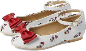 Janie and Jack Girl's Minnie Mouse Bow Flat (Toddler/Little Kid/Big Kid) Multicolor 4 Big Kid M