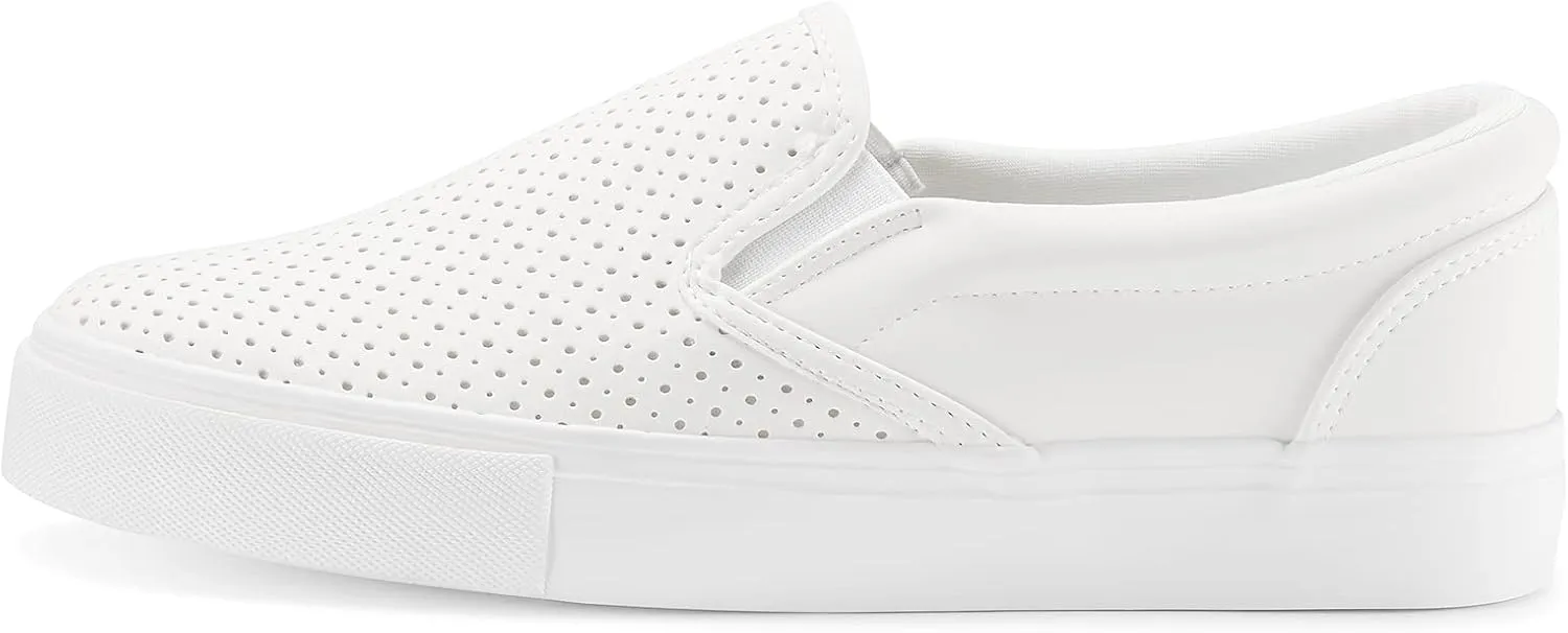 JENN ARDOR Womens Slip On Shoes Fashion Sneakers Comfortable Walking Flats Casual Shoes