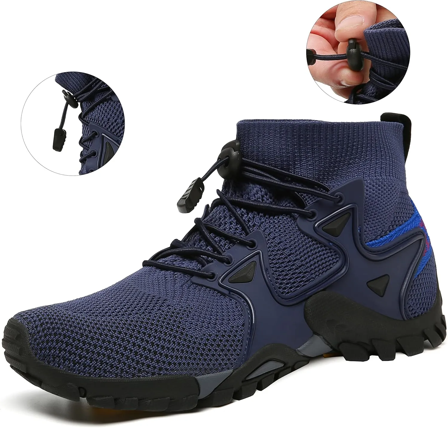JITUUE Men's Running Knit Comfortable Lightweight Breathable Casual Sports Shoes Fashion Sneakers Slip-On Walking Shoes Sock Shoes for Men