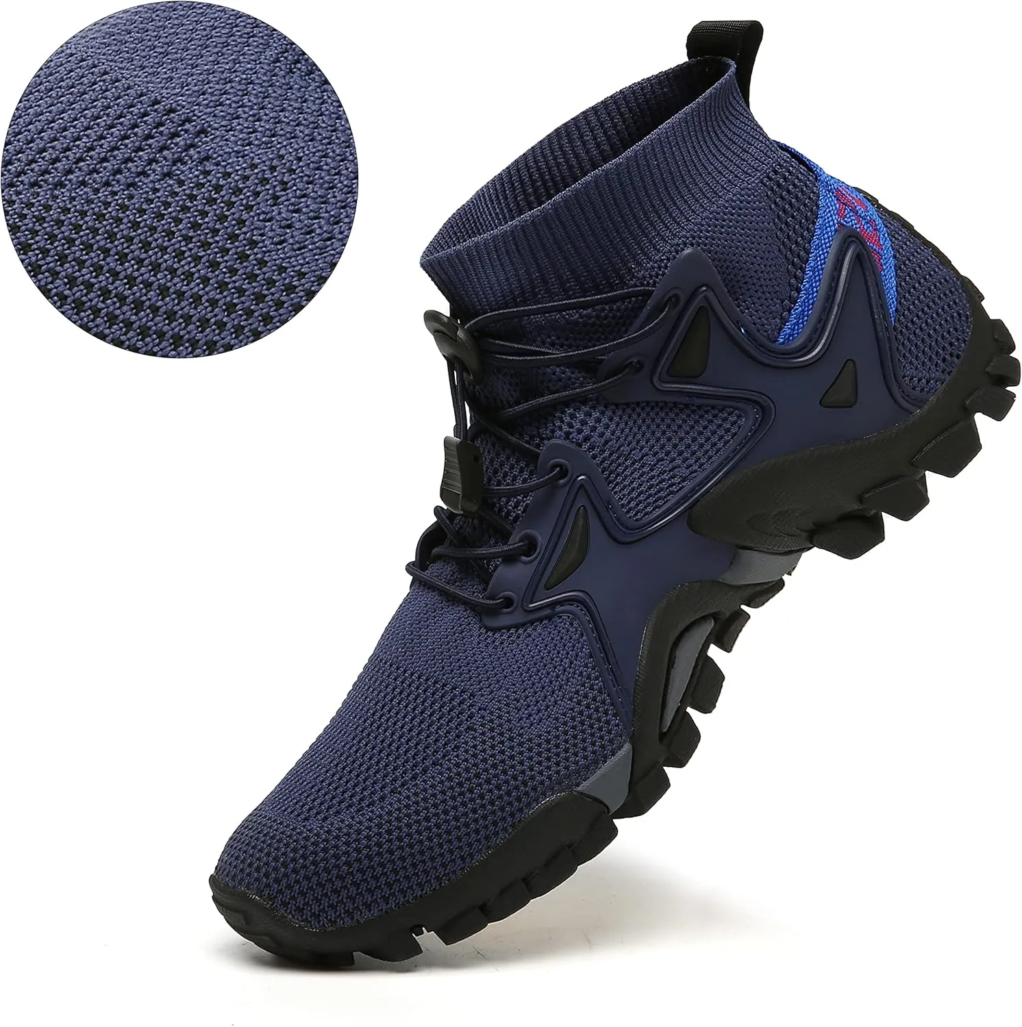 JITUUE Men's Running Knit Comfortable Lightweight Breathable Casual Sports Shoes Fashion Sneakers Slip-On Walking Shoes Sock Shoes for Men