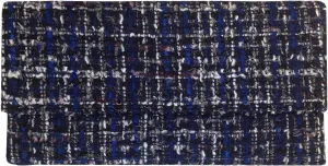 JNB Weaved Fabric Flat Clutch