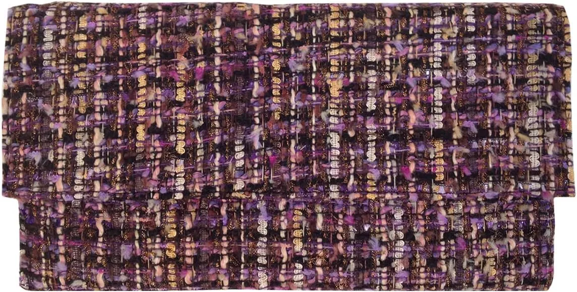 JNB Weaved Fabric Flat Clutch
