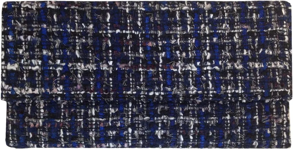 JNB Weaved Fabric Flat Clutch