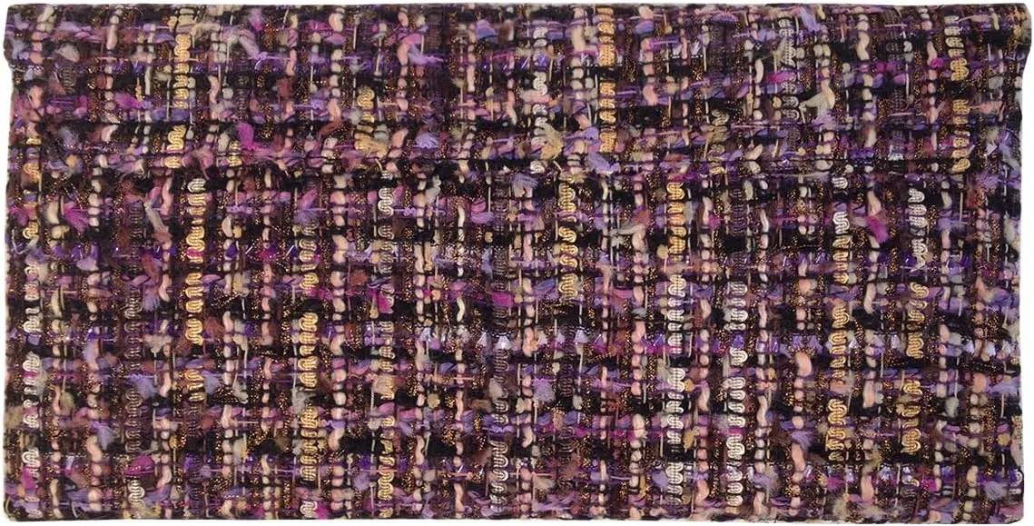 JNB Weaved Fabric Flat Clutch