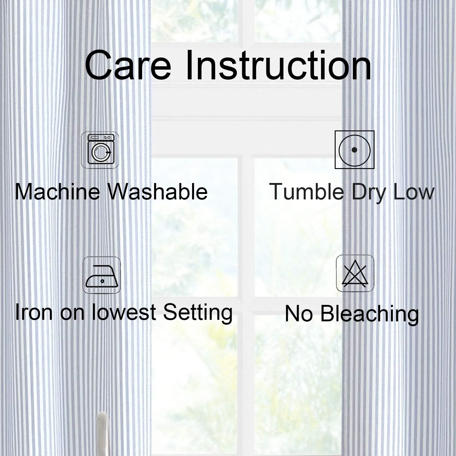 July Joy Short Curtains 36 Inches Long for Kitchen Window Tab Top of 3 Pieces Cafe Curtains for Smart Half Window 56" x 36", Navy