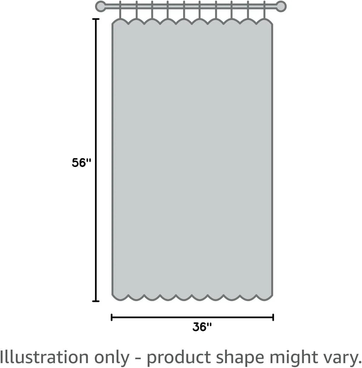 July Joy Short Curtains 36 Inches Long for Kitchen Window Tab Top of 3 Pieces Cafe Curtains for Smart Half Window 56" x 36", Navy