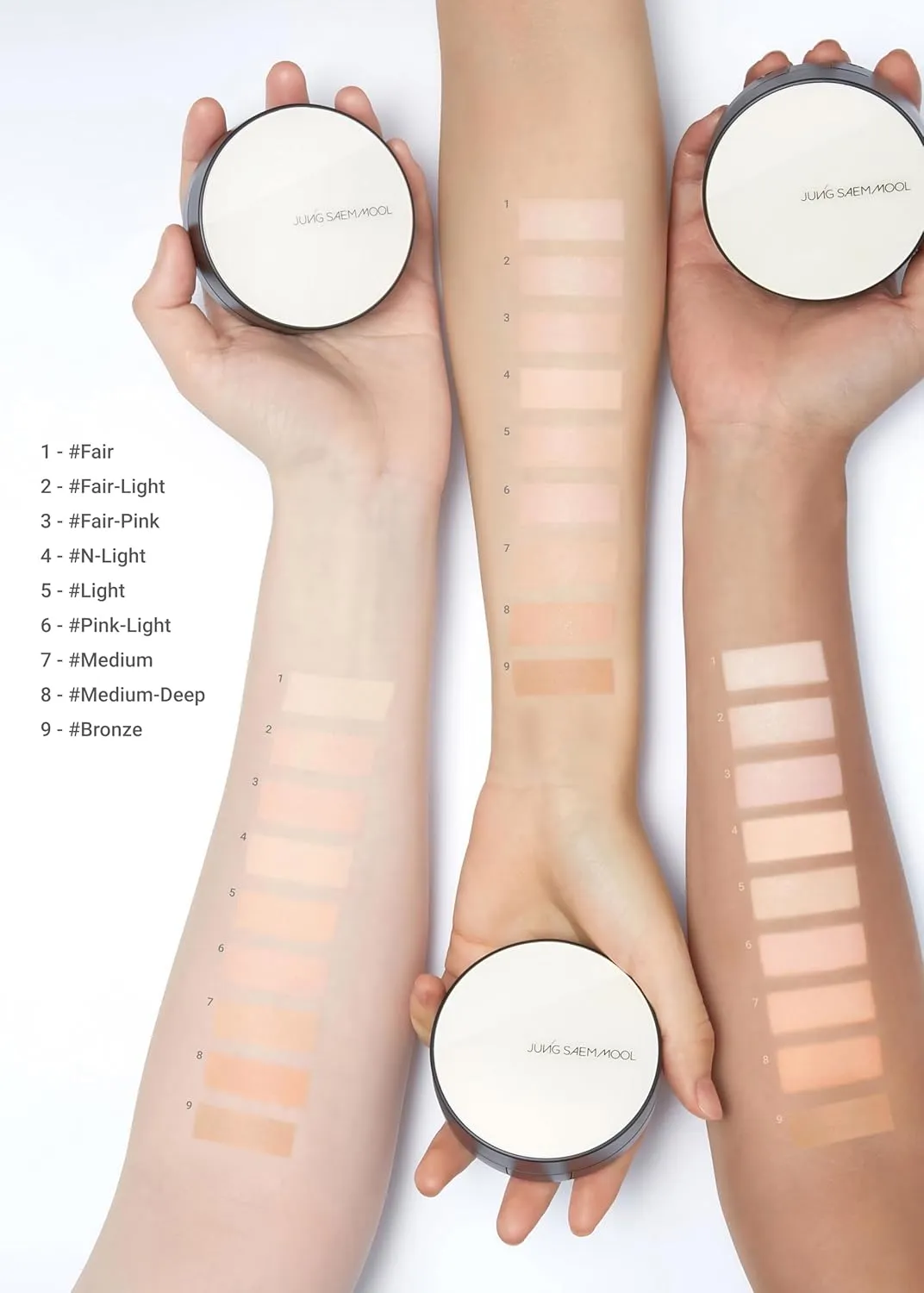 [JUNGSAEMMOOL OFFICIAL] Essential Skin Nuder Cushion (Fair Light) | Refill Included | Natural Finish | Buildable Coverage | Makeup Artist Brand | Cream Foundation