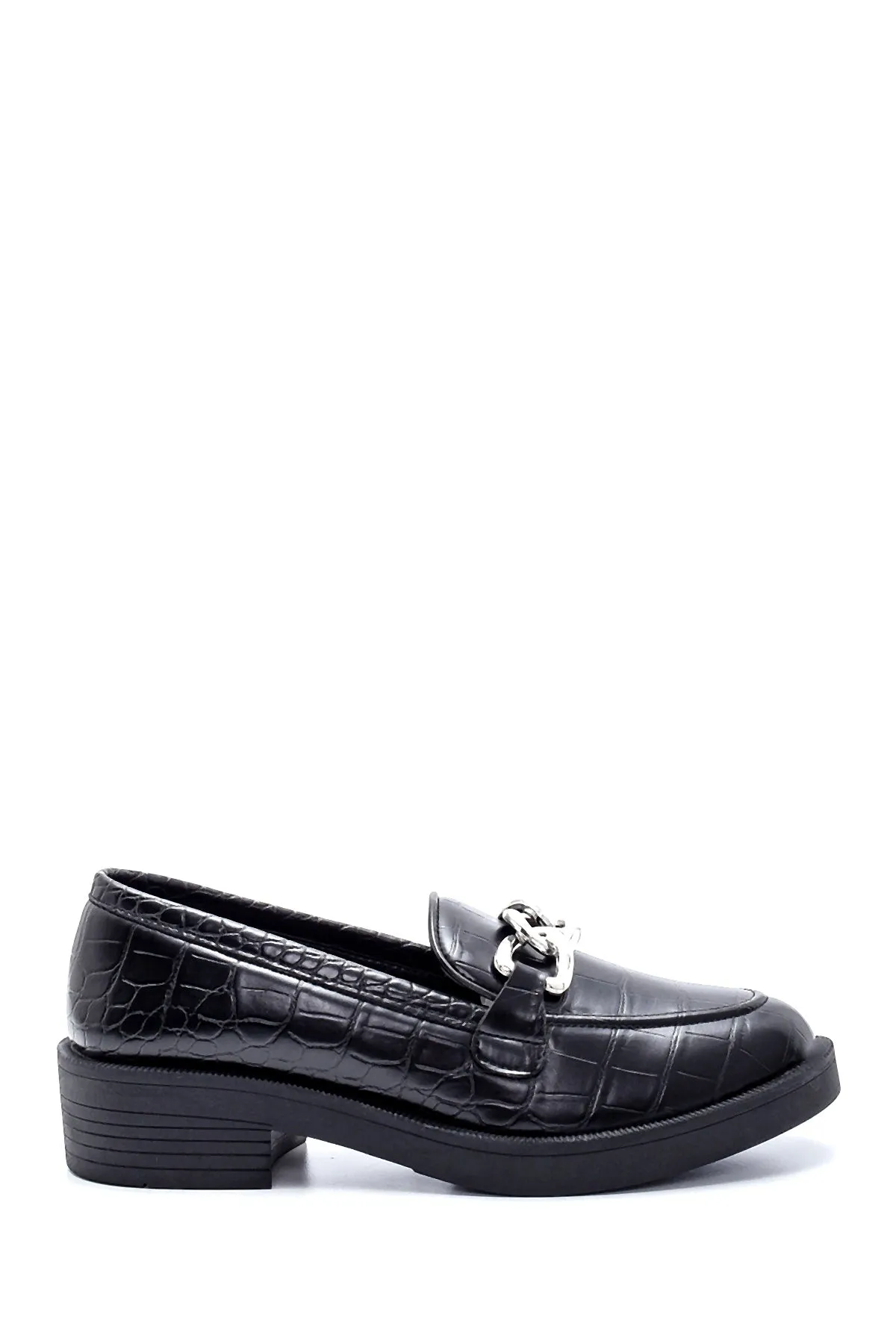 Kadın Kroko Desenli Loafer
