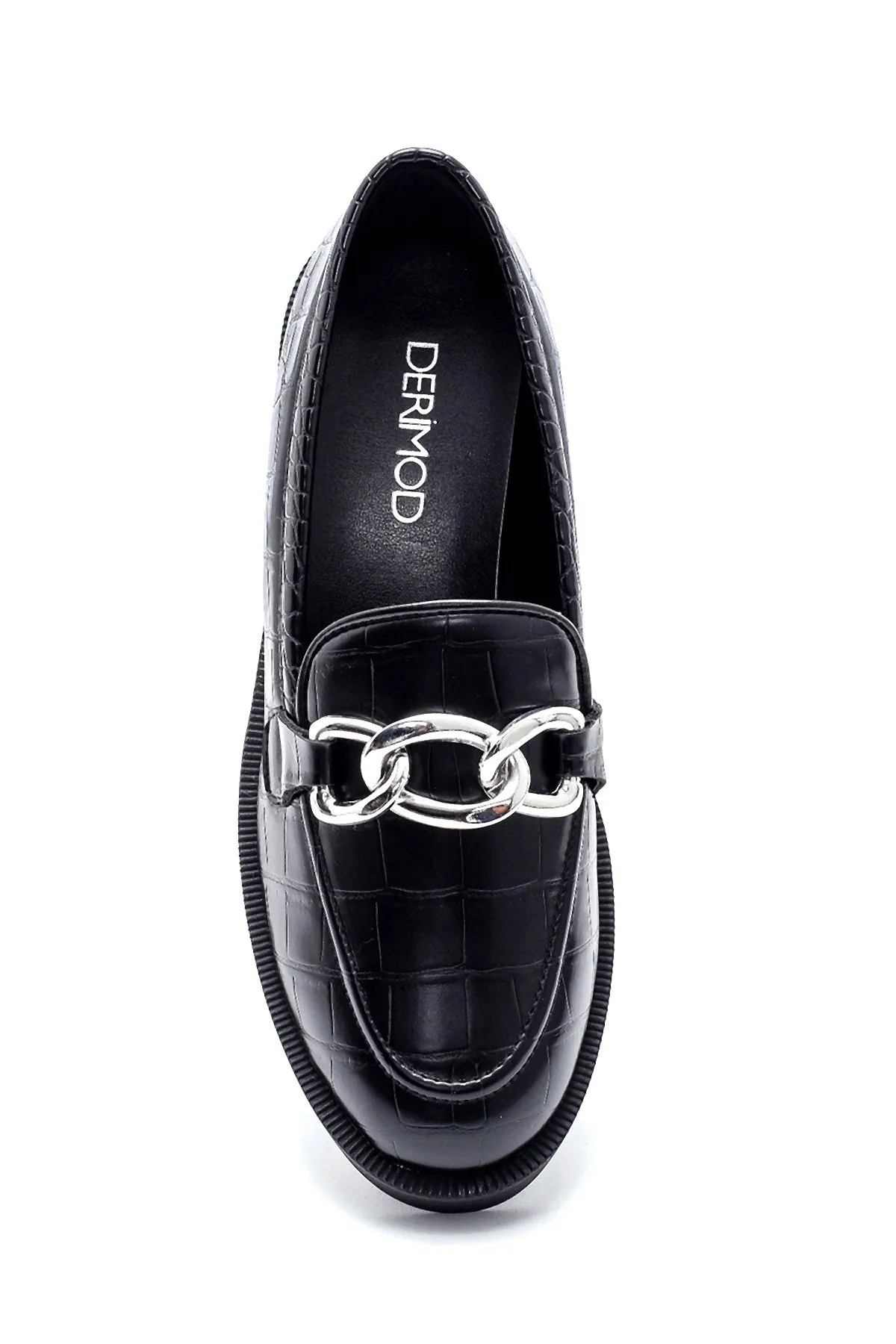 Kadın Kroko Desenli Loafer