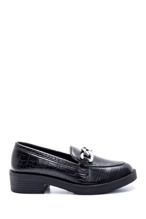 Kadın Kroko Desenli Loafer