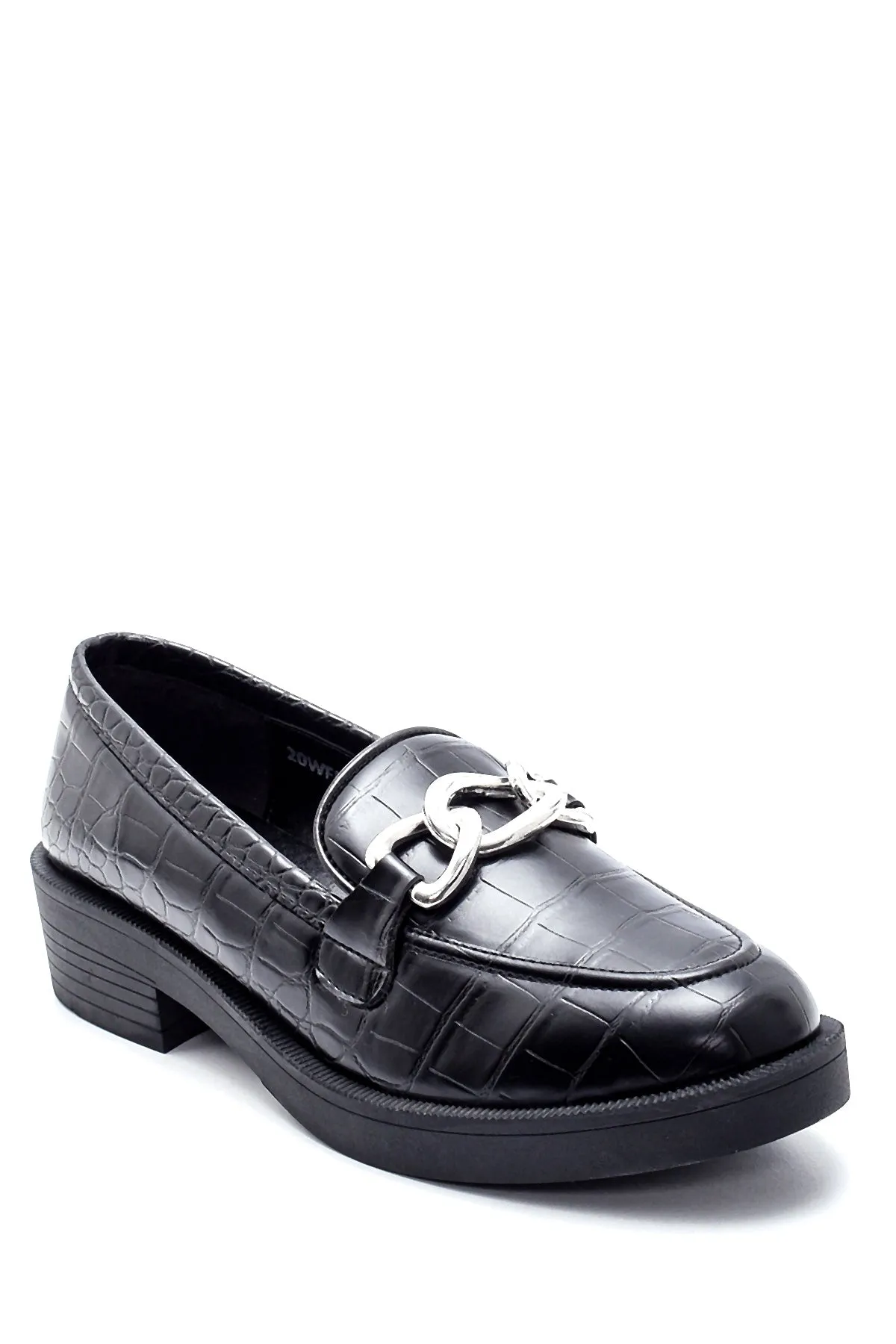 Kadın Kroko Desenli Loafer