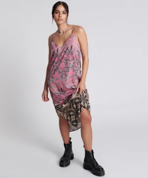 KALEIDOSCOPE LONG SLIP DRESS