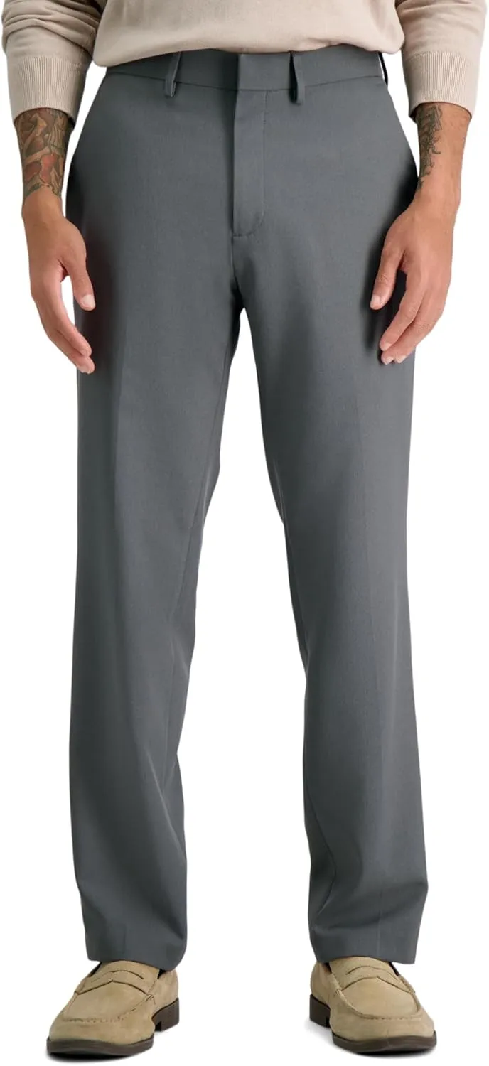 Kenneth Cole Reaction Men's Modern Fit Stretch Dress Pant, Medium Grey, 36W x 29L