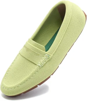 Knit Loafers for Women Comfortable Casual Slip On Driving Flats Shoes Comfortable Walking Boat Shoes