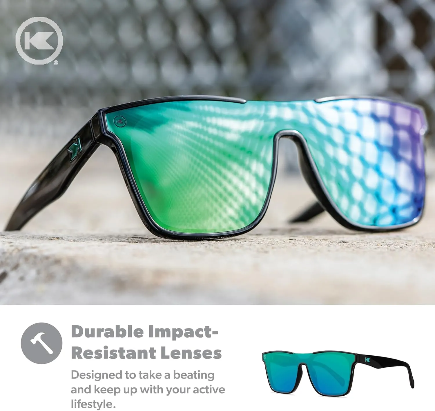 Knockaround Afters Polarized Sunglasses for Men and Women - Impact Resistant Lenses with Full UV400 Protection
